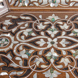 Walnut Wood & Mother of Pearl Inlay Serving Tray