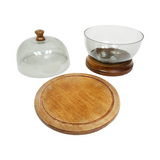 Vintage Mid Century two tiered globe charcuterie display