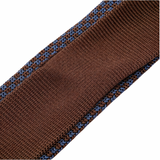 Blue & Brown Silk Knitted Tie