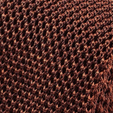Brown Silk Knitted Tie