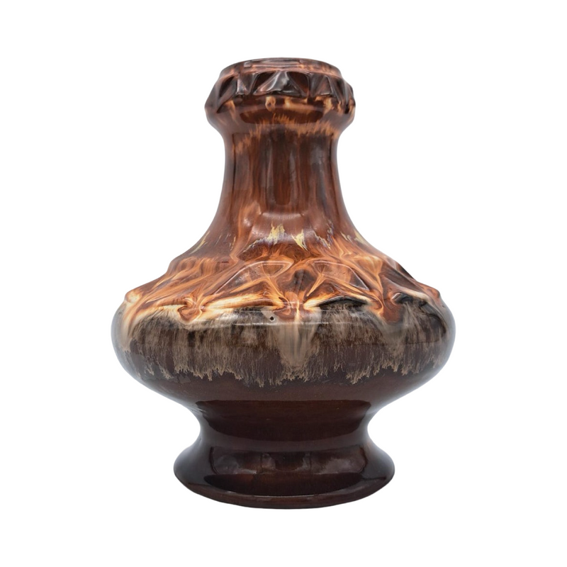 Vintage Mid Century Strehla Fat Lava Vase