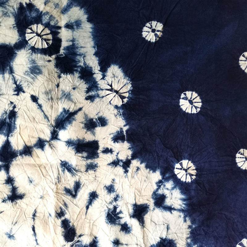 Hand Dyed Indigo Shibori