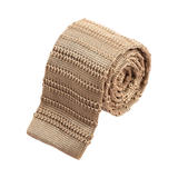 “Reims” Striped Silk Knitted Tie