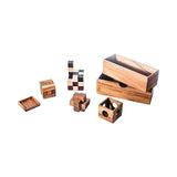 3 Wooden Brain Teaser Puzzle Set