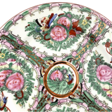 Vintage Rose Medallion Chinese Porcelain Plate