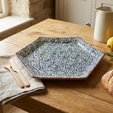 Fayoum Pottery Hexagonal Serving Plate