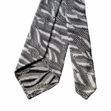 “Art” WAVE HEAD Tie White Gray