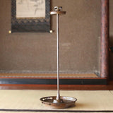 Antique Japanese Temple Bronze Candle Stand
