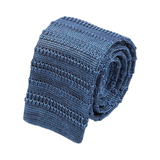 “Reims” Striped Silk Knitted Tie