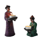 Vintage Chinese Figurines Candle Holders