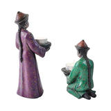Vintage Chinese Figurines Candle Holders