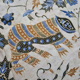 Vintage 1970'S Indonesian Hand Drawn Cotton Batik Tulis