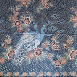 Traditional Javanese Batik Tulis with Moonlight Peacock