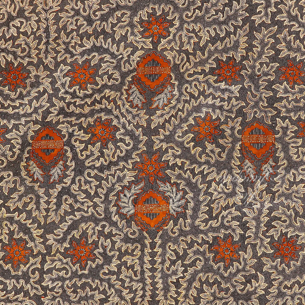 Vintage 1950'S Indonesian Hand Drawn Cotton Batik Tulis