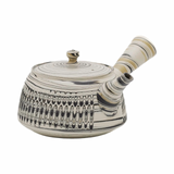Marbled Nerikomi Tokoname-yaki Trapezoidal Teapot