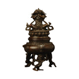 Tibetan Bronze Lion Incense Burner