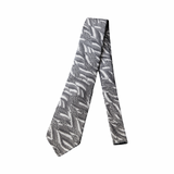 “Art” WAVE HEAD Tie White Gray