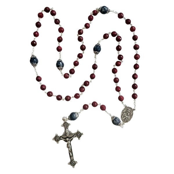 Ruby and Sapphire Rosary