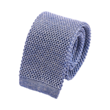 Lavender Blue Silk Knitted Tie