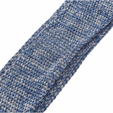 Denim Blue Polka Dot Silk Knitted Tie