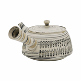 Marbled Nerikomi Tokoname-yaki Trapezoidal Teapot