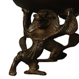Tibetan Bronze Lion Incense Burner