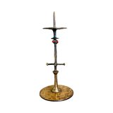 Vintage Lajos Muharos Bronze Candle Holder
