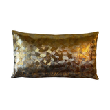 Reversible Black Silk Obi Cushion - Flowers