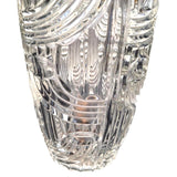 Vintage 1930’s Crystal Art deco vase "Sklo union"