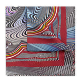 ZIG ZAG COBALT POCKET SQUARE