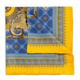 BURLINGTON HOUSE GATES GOLD POCKET SQUARE