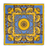 BURLINGTON HOUSE ACADEMY GATE GOLD POCKET SQUARE
