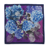 HYDRANGEA ULTRA VIOLET POCKET SQUARE