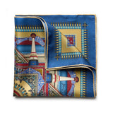 LIVERPOOL STREET STATION IN GOLD POCKET SQUARE