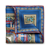 LIVERPOOL STREET STATION IN BLUE POCKET SQUARE