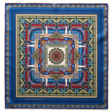 LIVERPOOL STREET STATION IN BLUE POCKET SQUARE