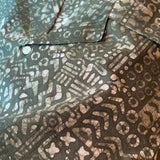 Batik Print Short Sleeve Shirt - GREEN