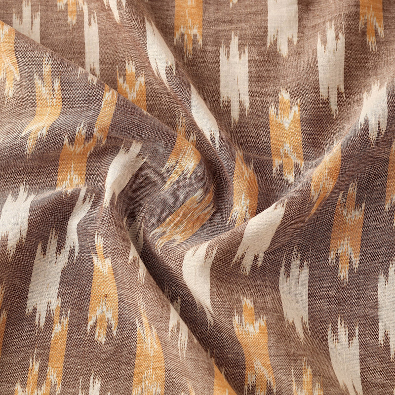 Maniabandha Ikat Weave Handloom Cotton - Brown