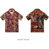 Hand Painted Kalamkari Silk Cotton - RED