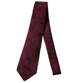 “Art” WAVE HEAD Tie & Pocket Square Wine