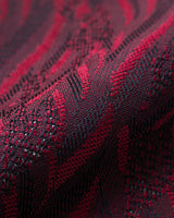 “Art” WAVE HEAD Tie & Pocket Square Wine