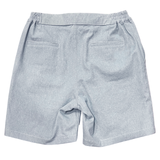 Stone Washed Cotton Shorts - Ice Blue