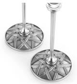 Wicker Champagne Flute Pair