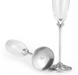 Wicker Champagne Flute Pair