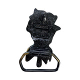 Vintage 1983 Great American Buckle Co. Brass Rose Belt Buckle