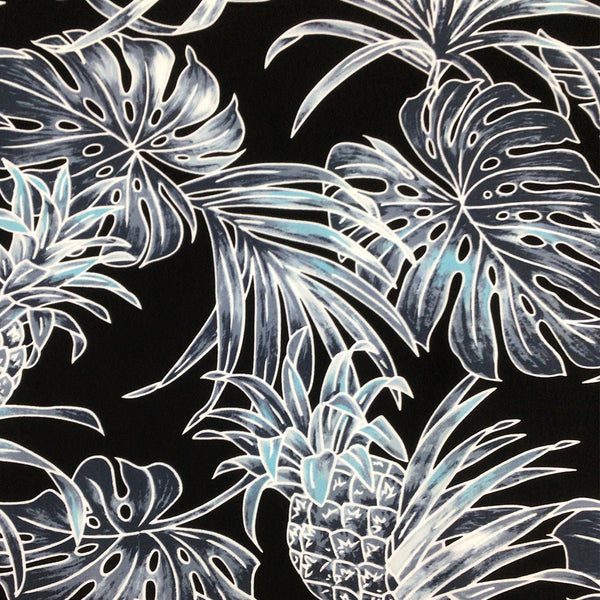 Tropical Hawaiian Print - Black