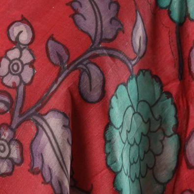 Hand Painted Kalamkari Silk