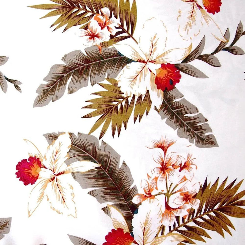 MOON WHITE HAWAIIAN RAYON