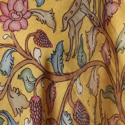 Hand Painted Kalamkari Silk