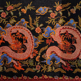 Dragon motif against "Mendung" Hand Drawn Indonesian Cotton Batik Tulis